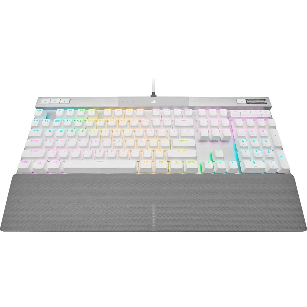 Corsair K70 PRO RGB Optical-Mechanical OPX USB Wired White Gaming Keyboard