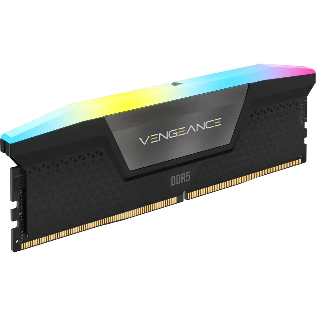 Corsair Vengeance RGB 64GB (2x32GB) DDR5-6000MT/s CL40 1.35V Black Desktop Memory