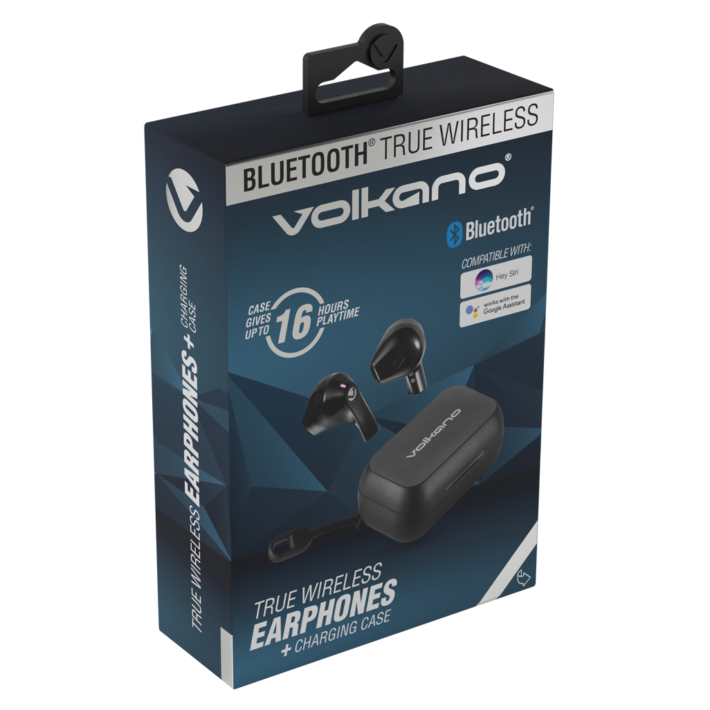 Volkano Equinox Series True Wireless Earphones - Black