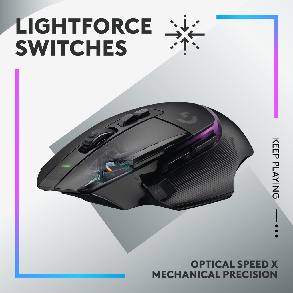 Logitech® G502 X PLUS Wireless Gaming Mouse - Black