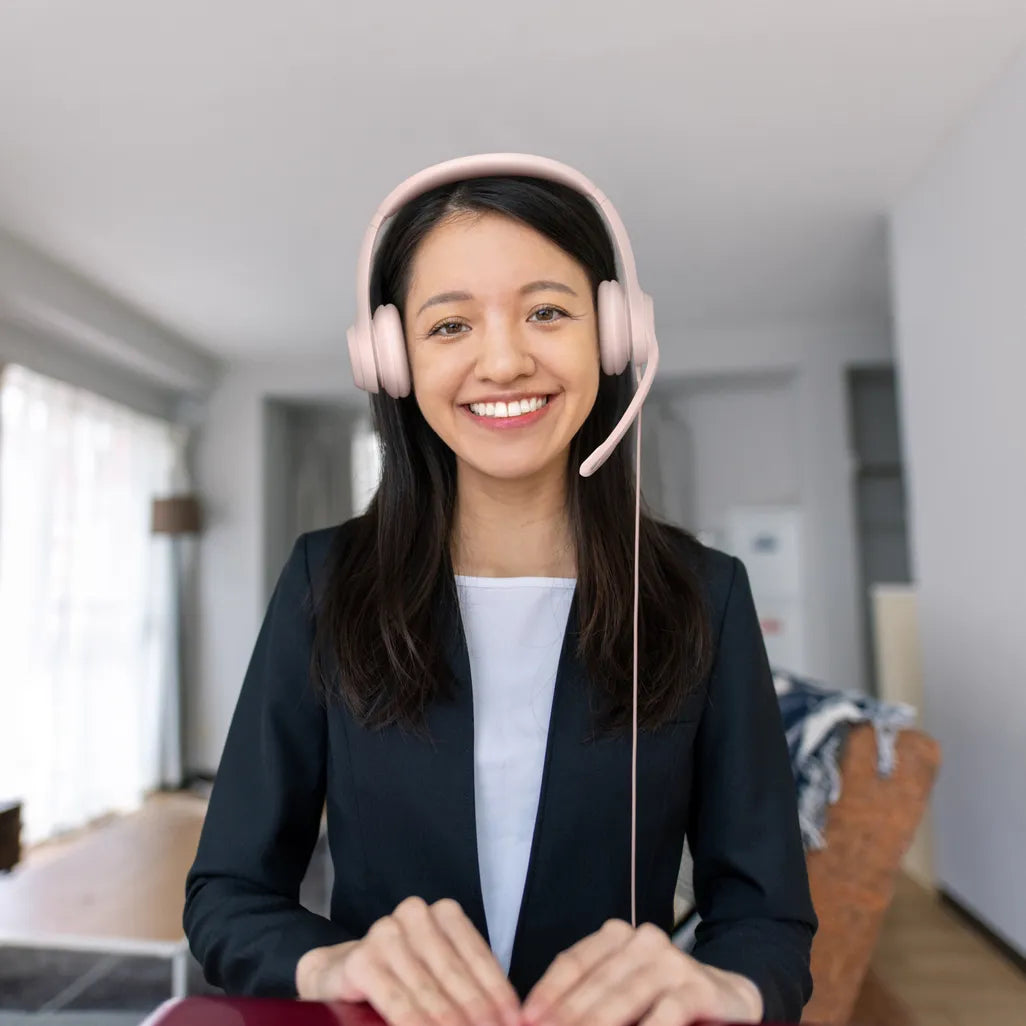 Logitech H390 Rose USB Wired Headset