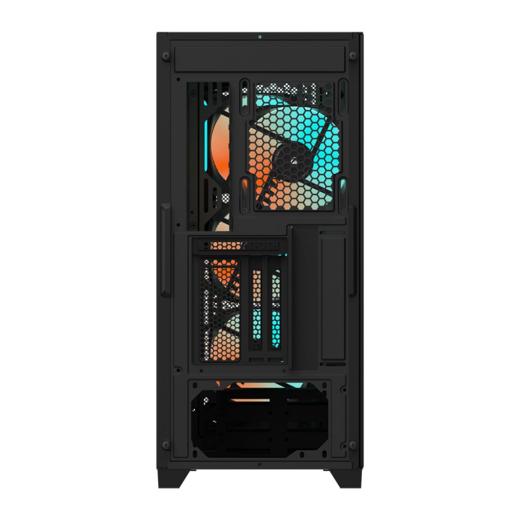 Gigabyte TYPE-C-V2 C301 GLASS V2 Clear Tempered Glass Mesh Steel Black ATX Mid-Tower Desktop Chassis