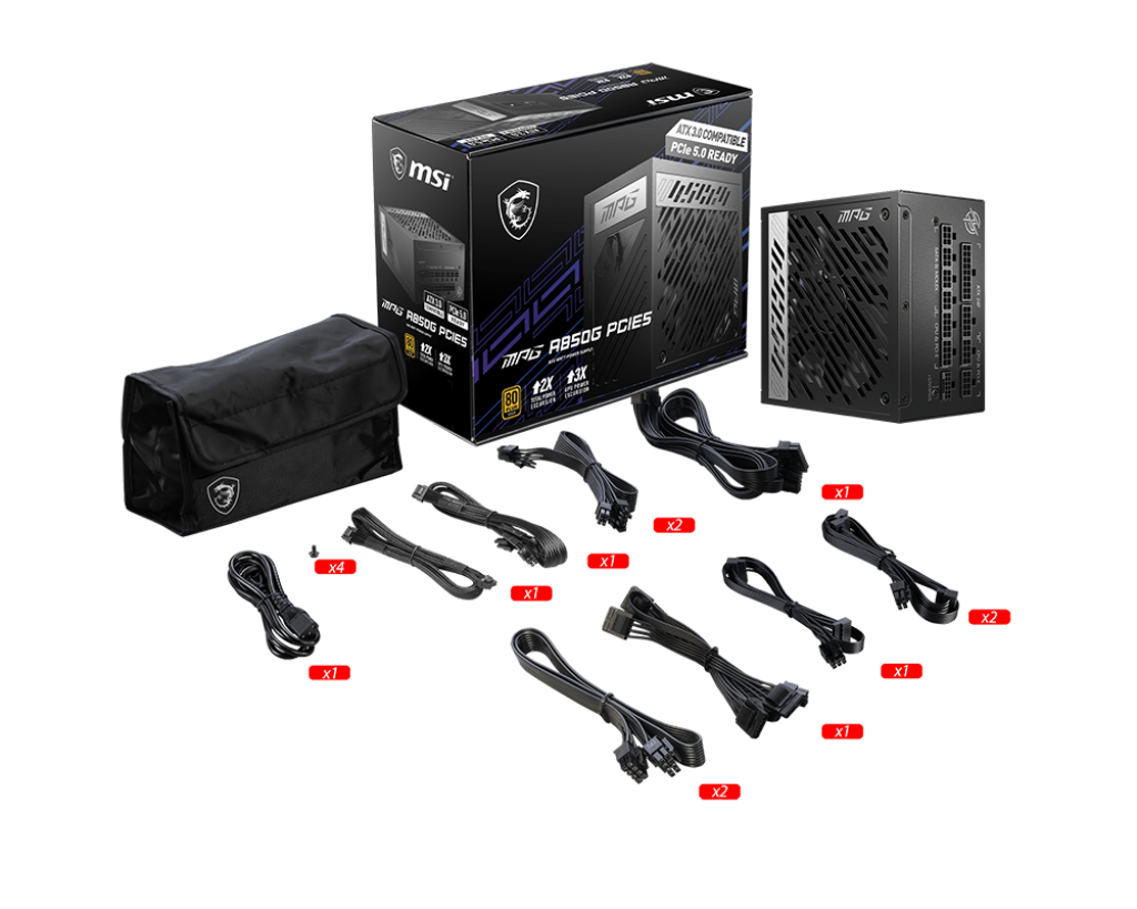 MSI MPG A850G PCIe 5.0 850W Modular 80+ Gold