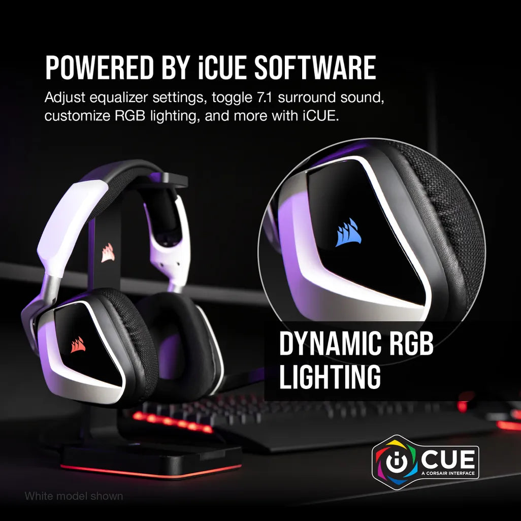 Corsair Void RGB Elite 7.1 Surround Sound Carbon Wireless Gaming Headset
