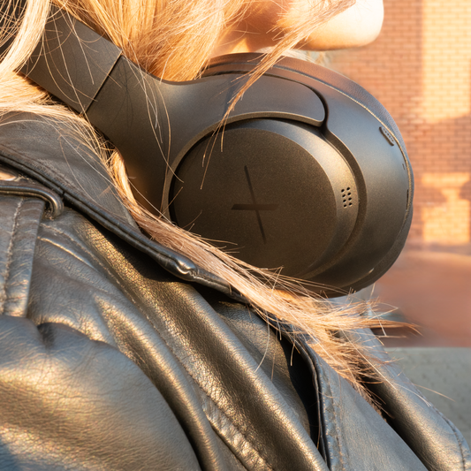 VolkanoX VXH300 Hybrid Active Noise Cancelling Bluetooth Headphones -Black