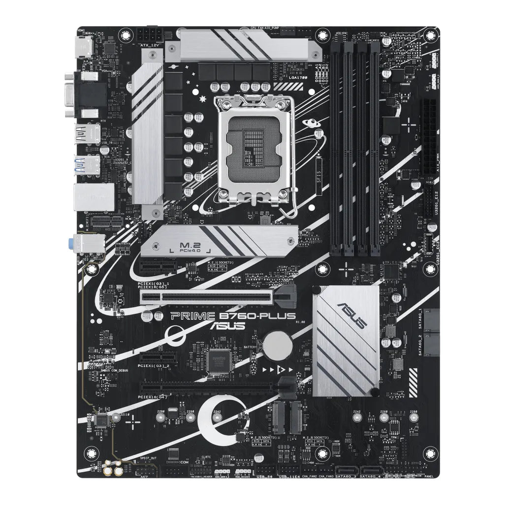 ASUS PRIME B760-PLUS D4 DDR4 Intel B760 Raptor Lake LGA 1700 ATX Desktop Motherboard