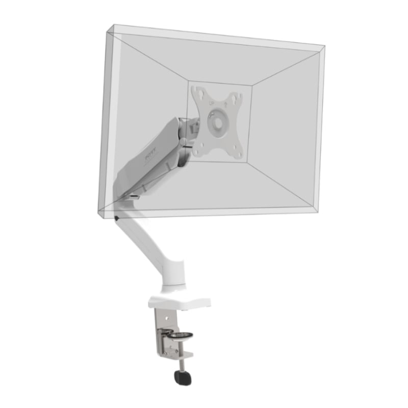 PORT Monitor Arm VESA Single Screen – White