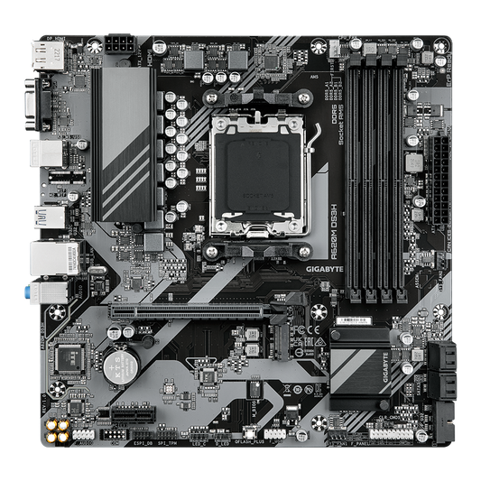 Gigabyte A620M-DS3H-rev-10 A620M DS3H AMD A620 Ryzen Socket AM5 Micro-ATX Desktop Motherboard
