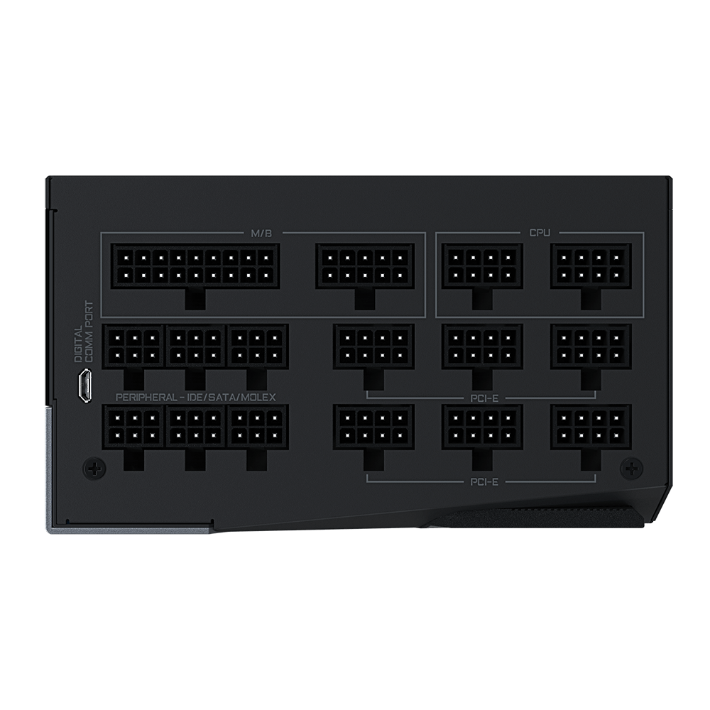 Gigabyte AORUS GP-AP1200PM 1200w 80+ Platinum Fully Modular ATX, RGB with LCD Display Power Supply