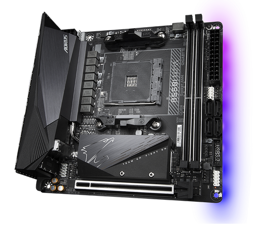 Gigabyte B550I AORUS PRO AX AMD B550 Ryzen Socket AM4 Mini-ITX Desktop Motherboard