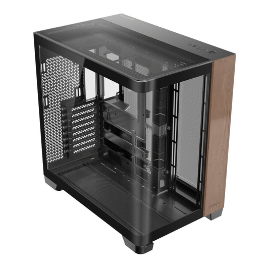 Antec C8 Curved Wood E-ATX | ATX | Micro-ATX | ITX Dual Chamber Gaming Chassis - Black