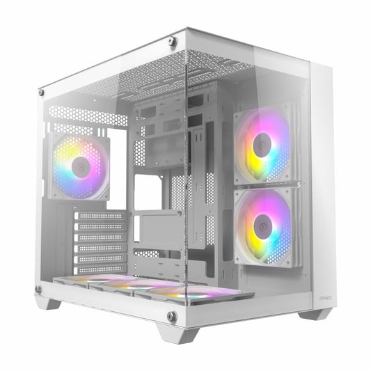 Antec CX800 RGB ELITE Tempered Glass Dual Chamber Mid Tower ATX Case White