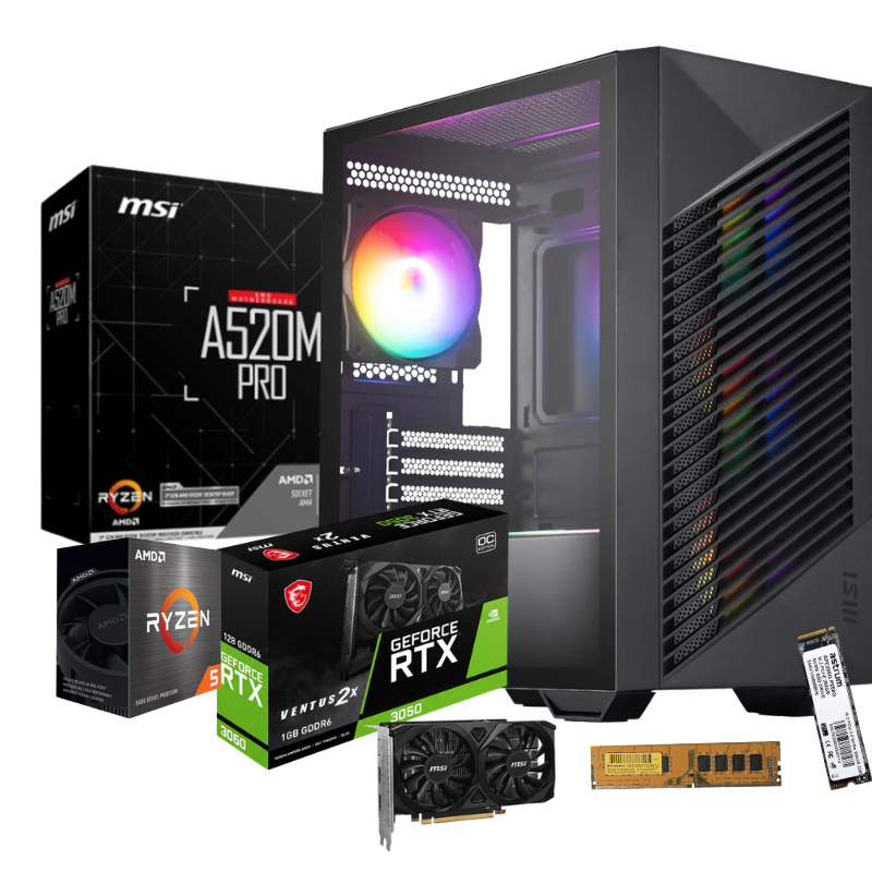 AMD Ryzen 5 5500 Gaming PC | RTX 3050 6GB | 16GB DDR4 | Windows 11 Pro