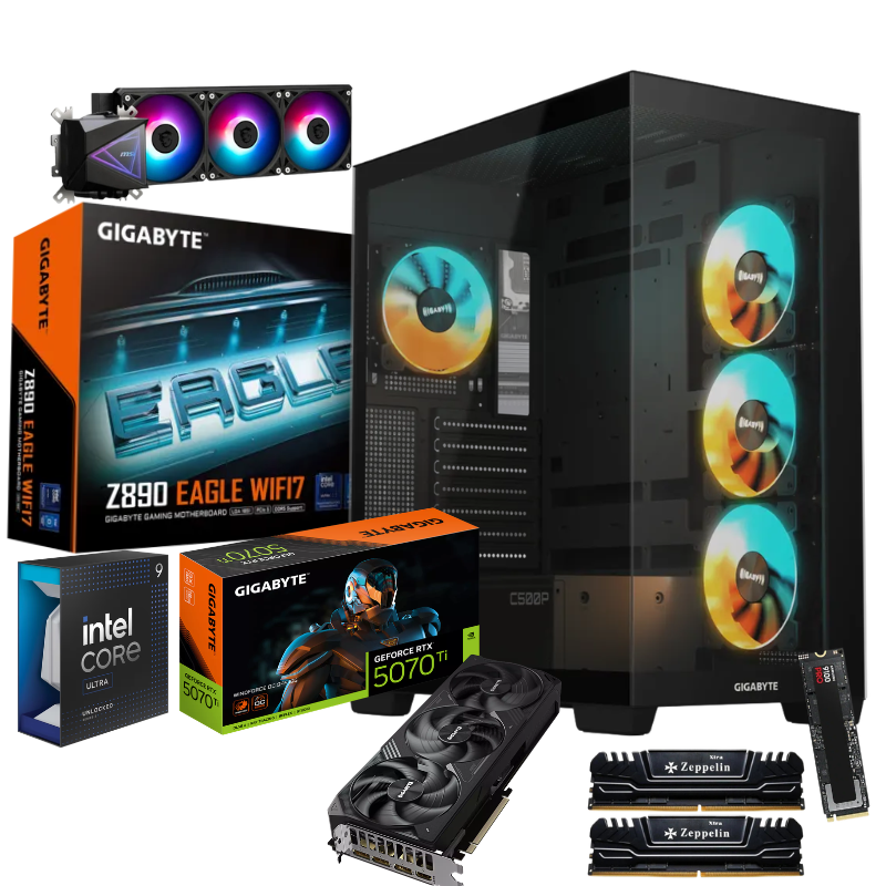Engineering Workstation PC | Intel Core Ultra 9 285 | RTX 5070 Ti 16GB | 64GB DDR5 | 1TB Gen5 SSD
