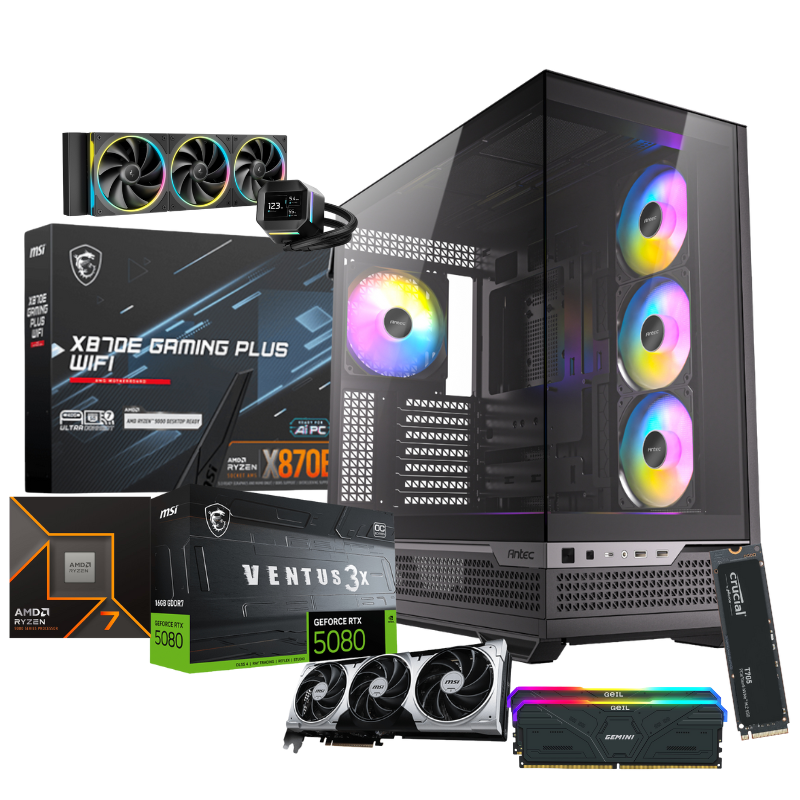 Ryzen 7 9800X3D AM5 RTX 5080 16GB Gamer PC