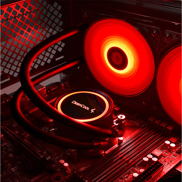 DeepCool GammaXX L240T Red Liquid CPU Cooler