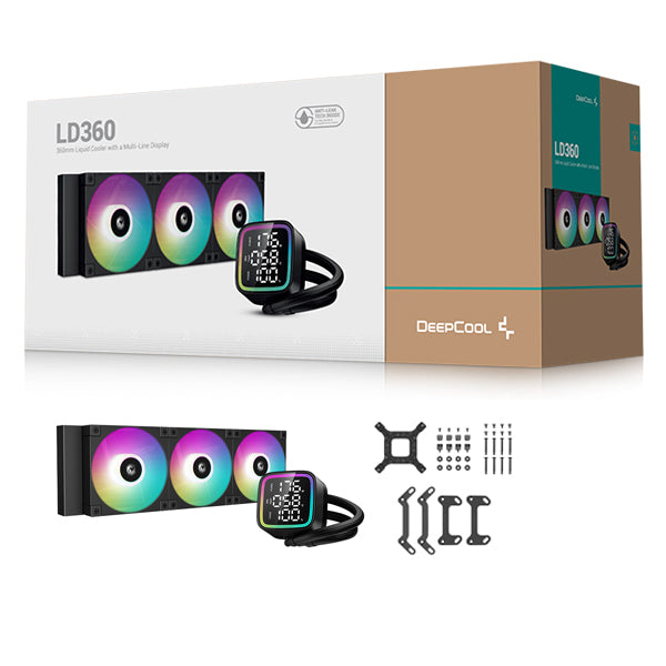 DeepCool LD360 360mm ARGB All-In-One Black Liquid CPU Cooler
