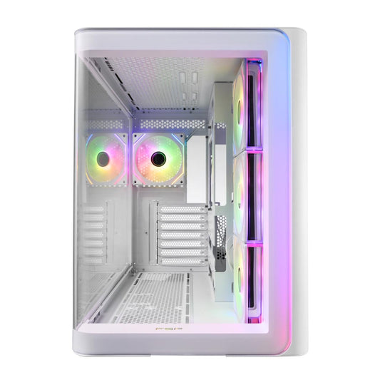 FSP M580 ARGB ATX Mid Tower Gaming Chassis - White