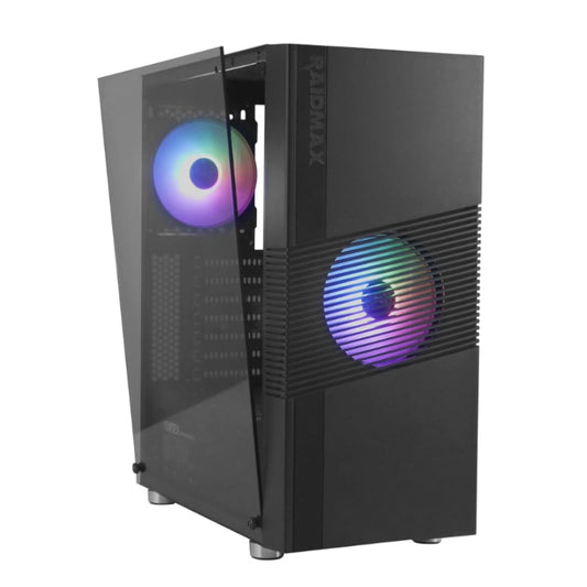 Raidmax H704 ATX | Micro-ATX | Mini-ITX ARGB Sync Mid-Tower Gaming Chassis – Black