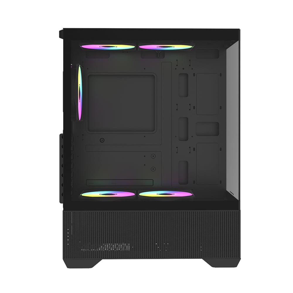 Raidmax I802 AIR E-ATX |ATX | Micro-ATX | Mini-ITX ARGB Mid-Tower Gaming Chassis – Black