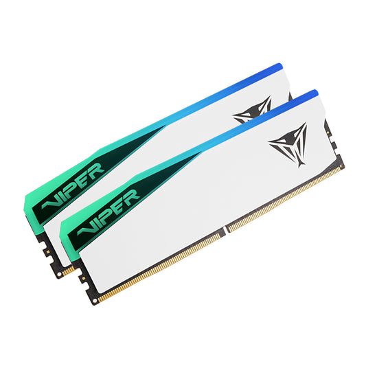Patriot Viper Elite 5 RGB 32GB 6000MHz DDR5 Desktop Gaming Memory Kit – White
