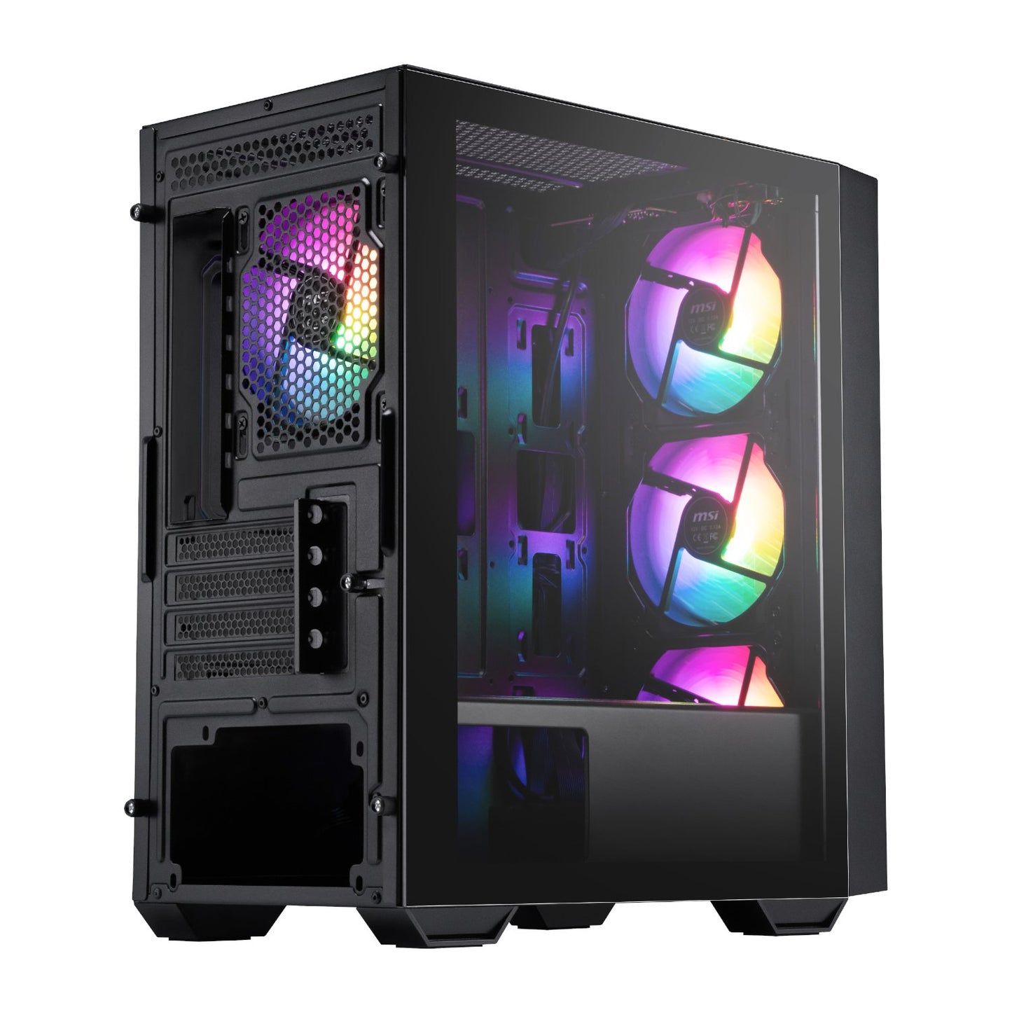 MSI PRO FORGE M050A Micro-ATX Gaming Chassis – Black