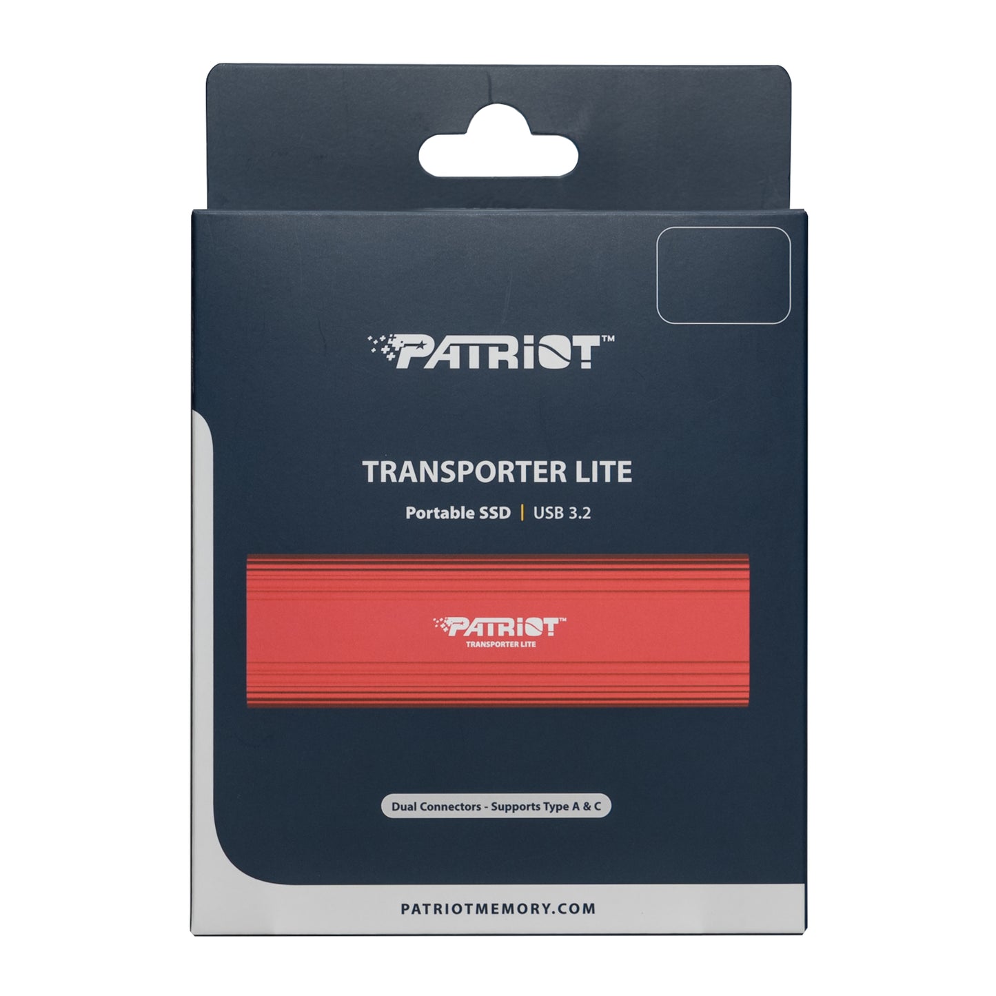Patriot Transporter Lite 512GB USB3.2 Type-C External Portable SSD – Red