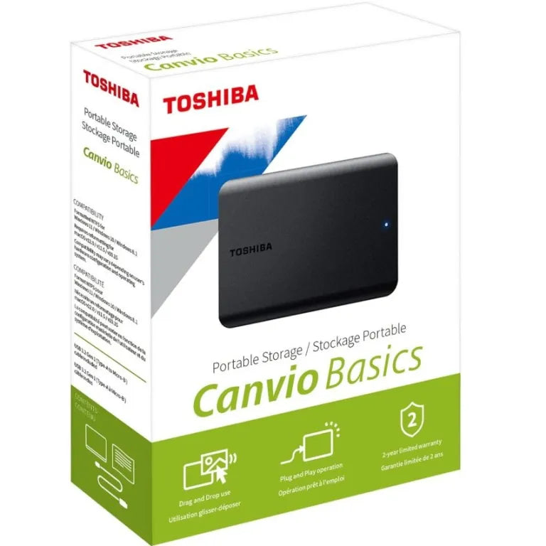 Toshiba Canvio Basic 1TB 2.5'' External Hard Drive