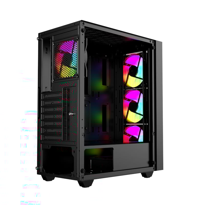 Raidmax V1000TBS ATX | Micro-ATX | Mini-ITX ARGB Mid-Tower Gaming Chassis – Black