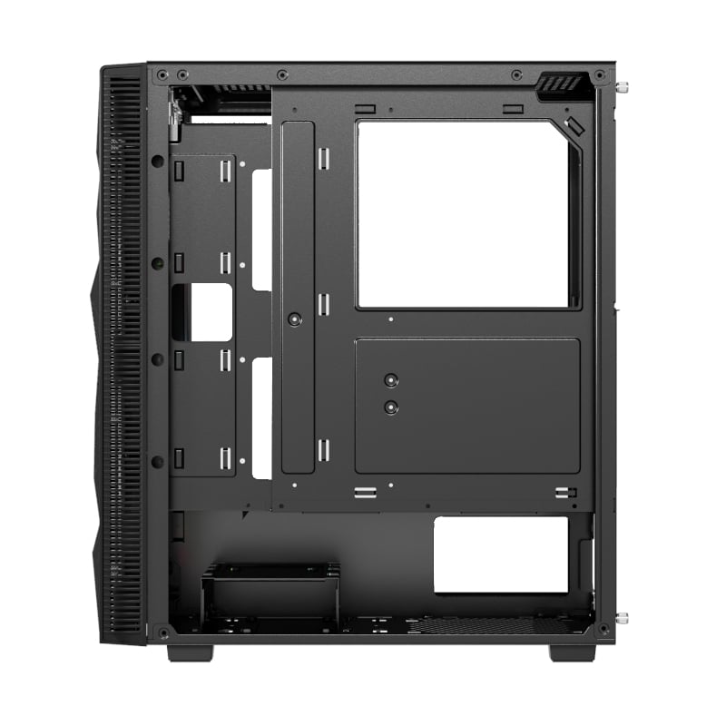 Raidmax V151TBS Vector V151 Static RGB Tempered Glass Steel Mesh Black ATX Mid-Tower Desktop Chassis