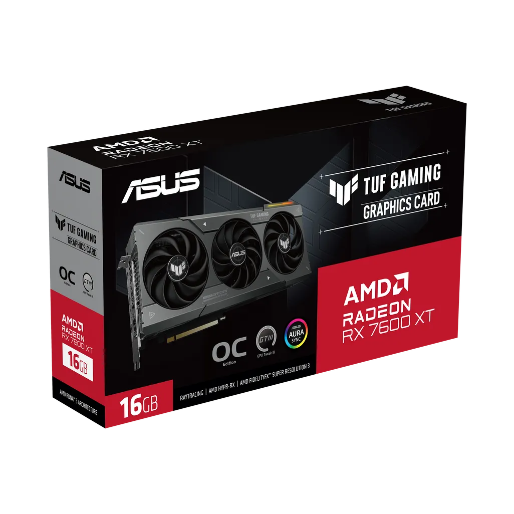 ASUS TUF Gaming Radeon™ RX 7600 XT OC Edition 16GB