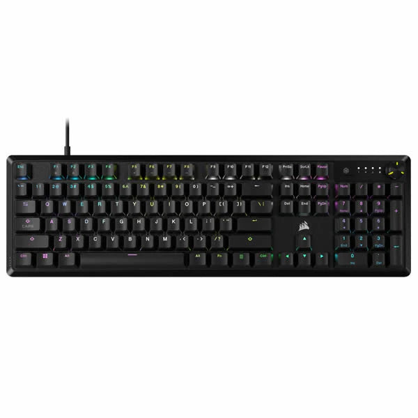 Corsair K70 CORE RGB MLX Red Linear Mechanical Black USB Wired Gaming Keyboard