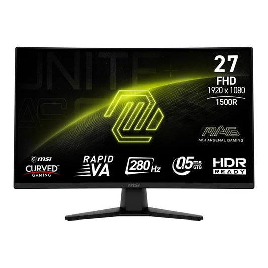 MSI MAG 274CXF 27" Full HD (1920x1080) 280Hz 0.5ms Rapid VA AMD FreeSync Premium Curved Gaming Desktop Monitor