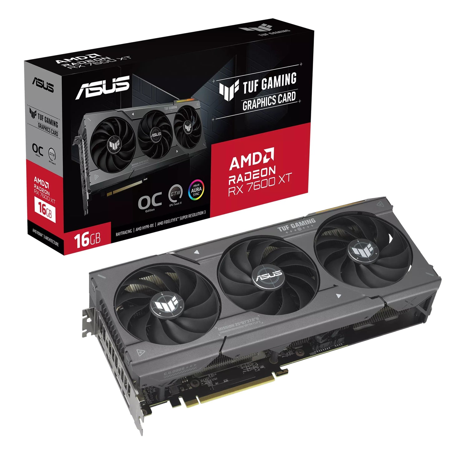 ASUS TUF Gaming Radeon™ RX 7600 XT OC Edition 16GB