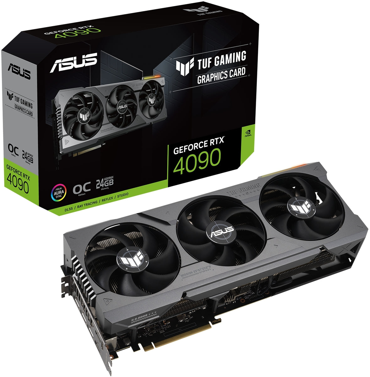ASUS GeForce RTX 4090 TUF Gaming OG OC Edition 24GB GDDR6X 384-Bit PCIe 4.0 Desktop Graphics Card