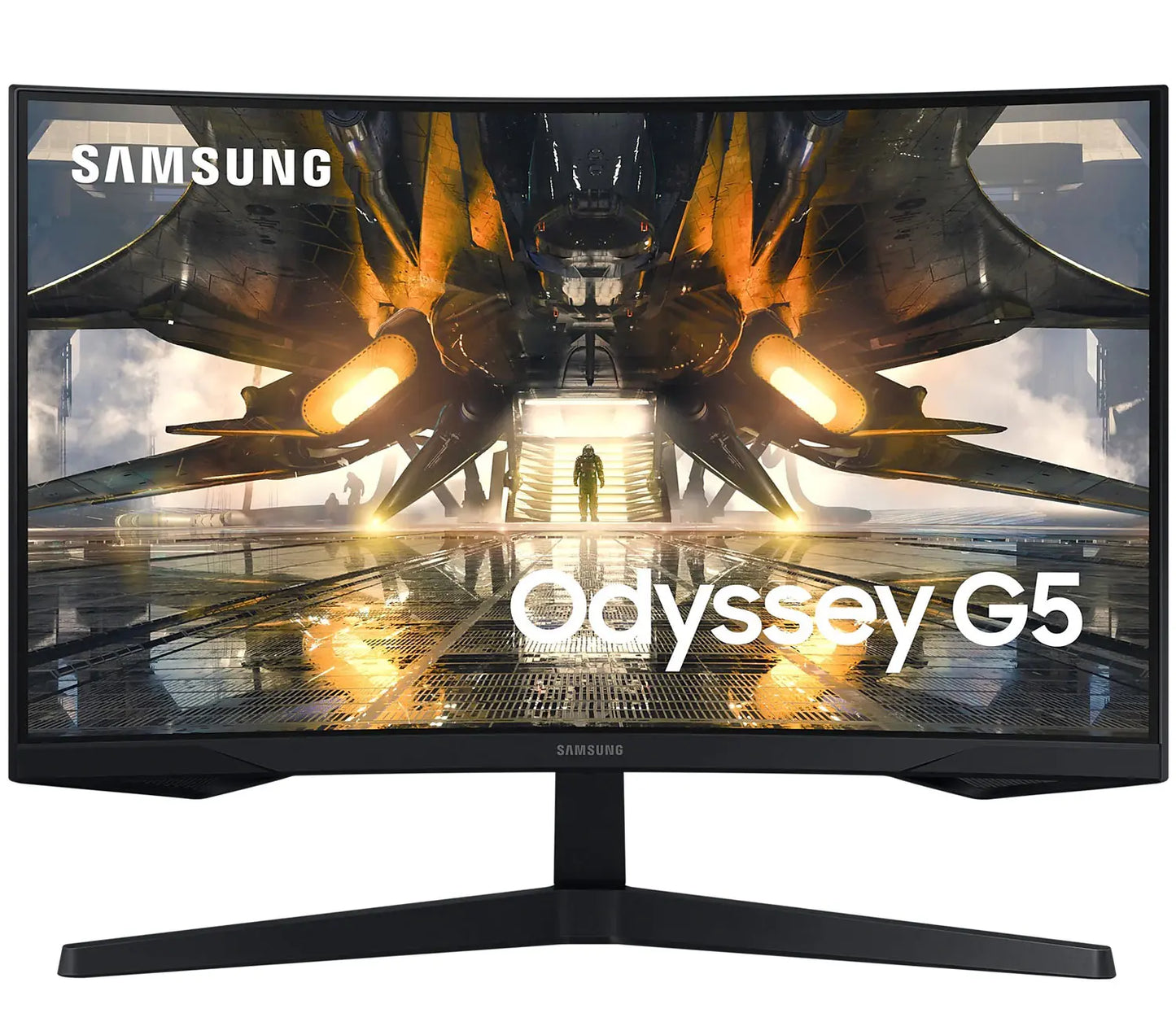 Samsung Odyssey G5 27″ WQHD 165Hz 1ms VA AMD FreeSync Premium 1000R Curved Gaming Monitor