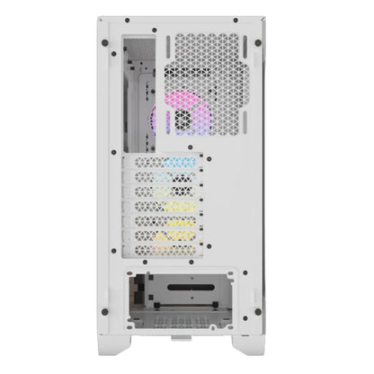 Corsair 3000D RGB AIRFLOW Clear Tempered Glass White Steel ATX Mid-Tower Desktop Chassis