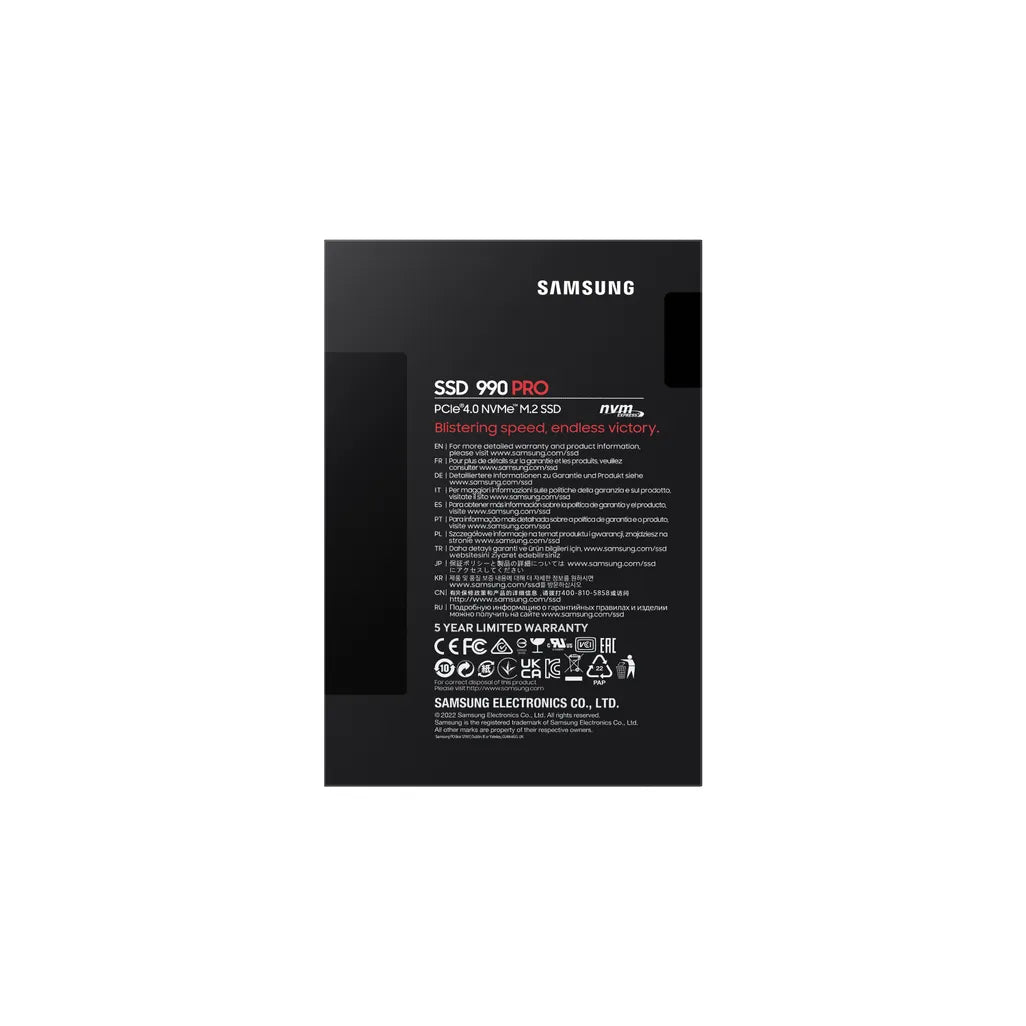 Samsung MZ-V9P2T0BW 990 PRO 2TB NVMe M.2 2280 PCI-Express 4.0 x4 SSD