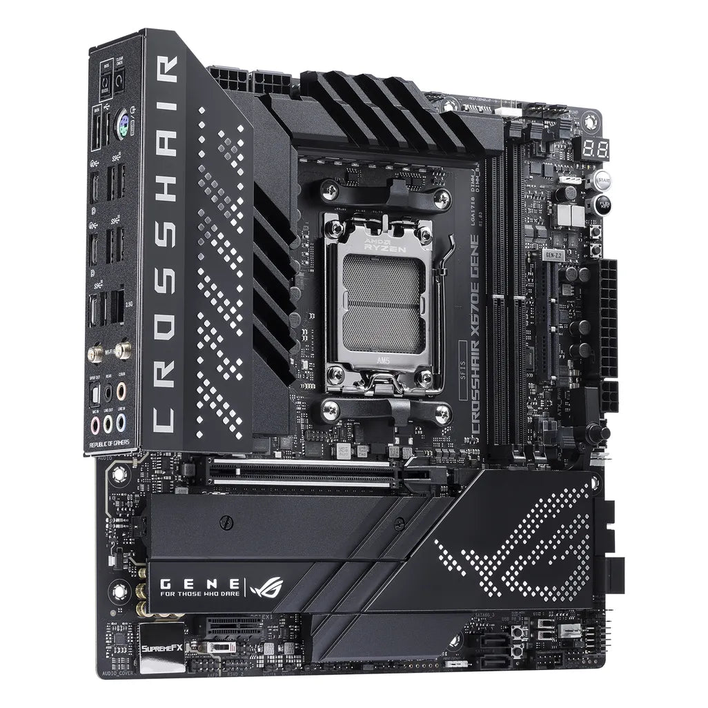 ASUS ROG CROSSHAIR X670E GENE AMD X670E Ryzen Socket AM5 Micro-ATX Desktop Motherboard