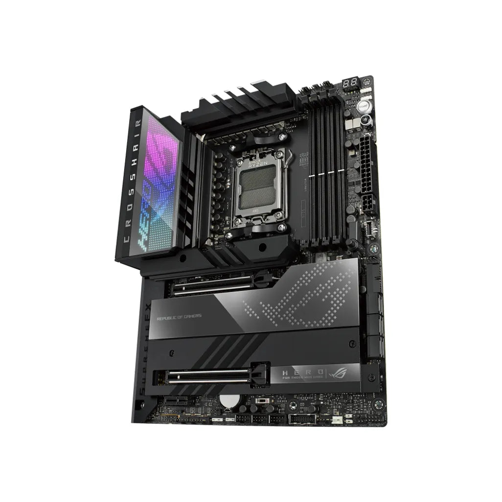 ASUS ROG CROSSHAIR X670E HERO AMD X670E Ryzen Socket AM5 ATX Desktop Motherboard