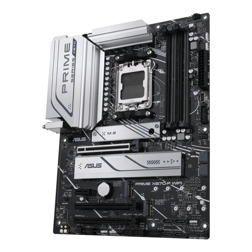 ASUS PRIME X670-P WIFI AMD X670 Ryzen Socket AM5 ATX Desktop Motherboard