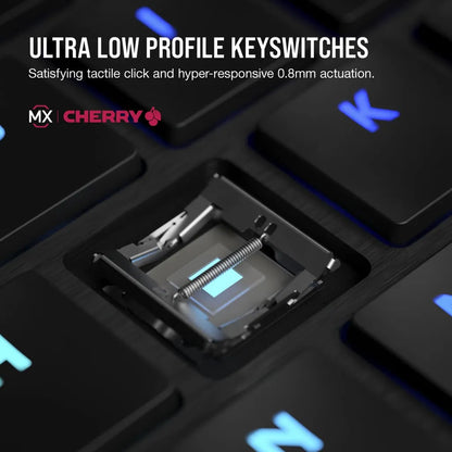 Corsair K100 AIR WIRELESS RGB CHERRY MX Ultra Low Profile Tactile Gaming Keyboard