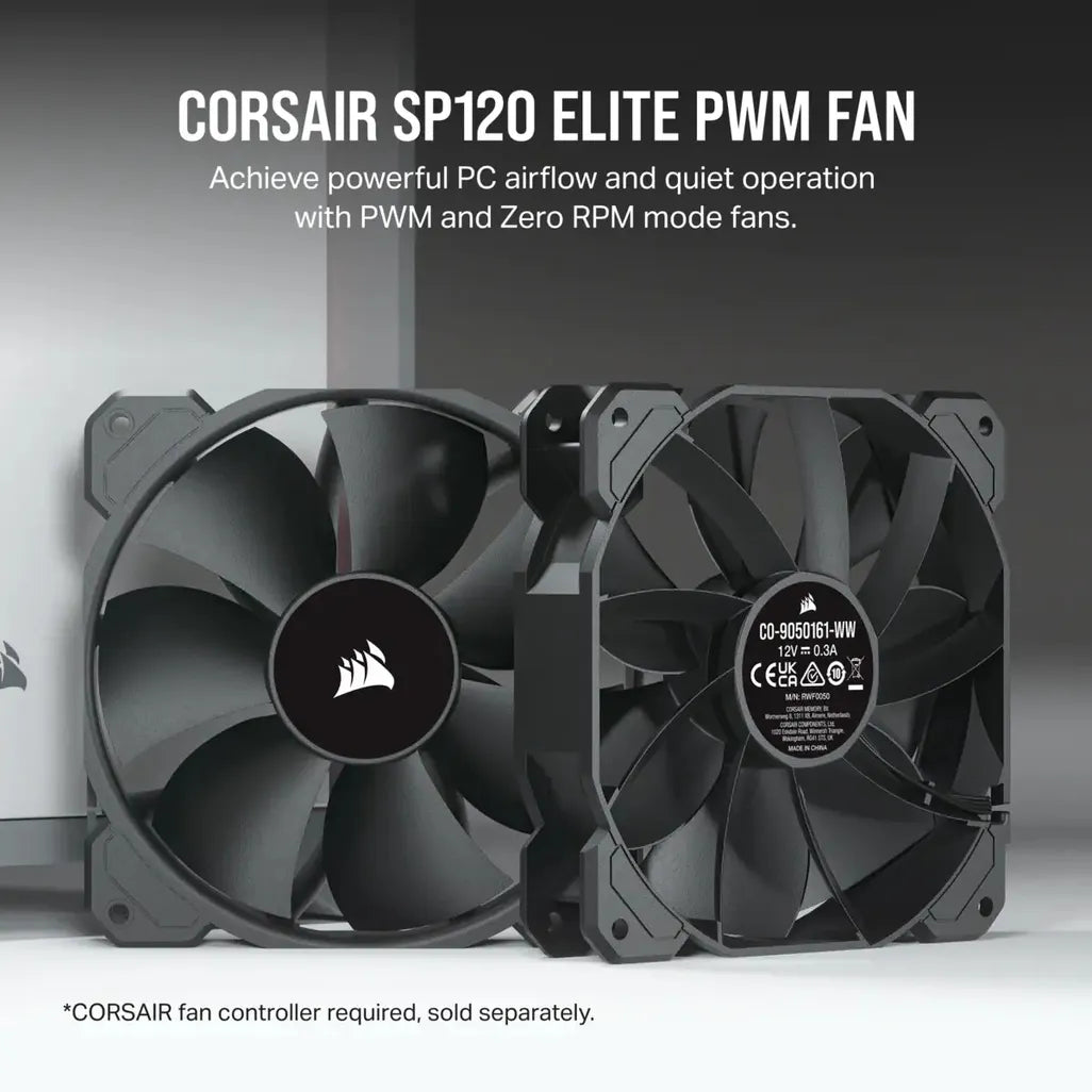 Corsair SP120 ELITE Single Static Pressure 120mm PWM Fan