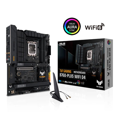 ASUS TUF GAMING B760-PLUS WIFI D4 DDR4 Intel B760 Raptor Lake LGA 1700 ATX Desktop Motherboard