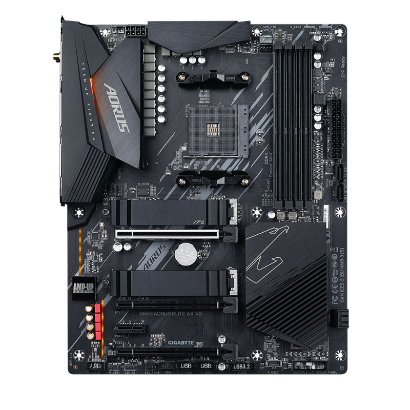 Gigabyte B550 AORUS ELITE AX V2 AMD AM4 Socket B550 Wi-Fi 6 ATX Desktop Motherboard