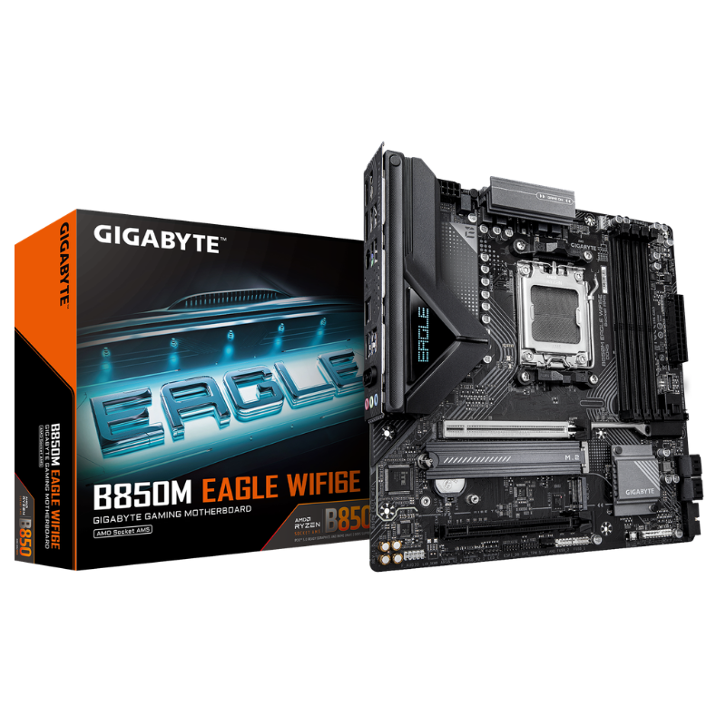 Gigabyte B850M EAGLE WIFI6E AMD B850 Ryzen Socket AM5 Micro-ATX Desktop Motherboard