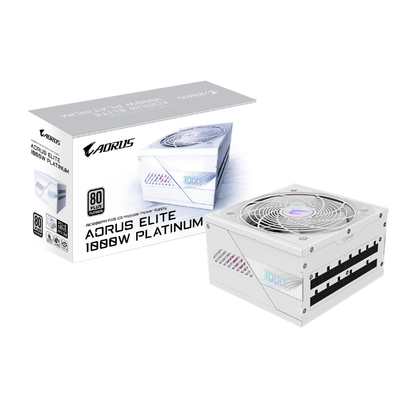 Gigabyte Aorus Elite P1000W Ice 80+ Platinum Modular PCIe Gen 5.0 PSU