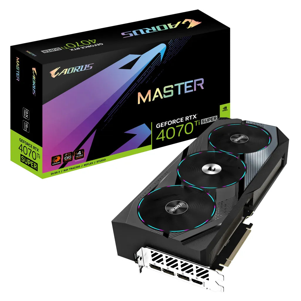 Gigabyte GeForce RTX 4070 Ti SUPER AORUS MASTER 16GB GDDR6X