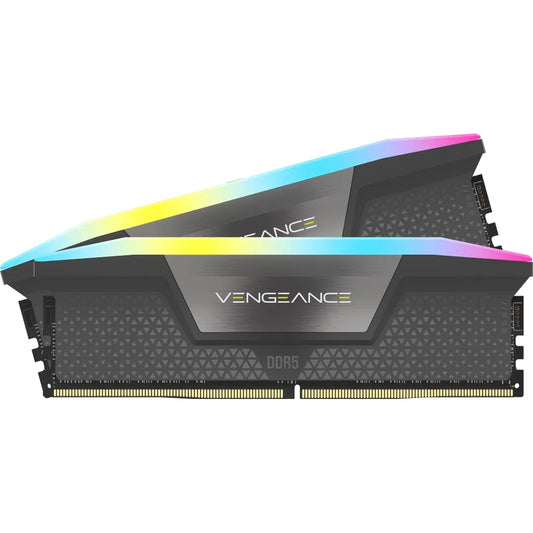 Corsair Vengeance RGB 32GB (2x16GB) DDR5-6000 CL36 1.4V XMP EXPO Grey Desktop Memory