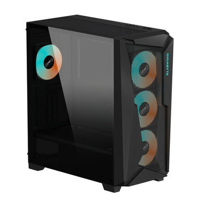 Gigabyte TYPE-C-V2 C301 GLASS V2 Clear Tempered Glass Mesh Steel Black ATX Mid-Tower Desktop Chassis